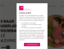 Tablet Screenshot of ecp.nl